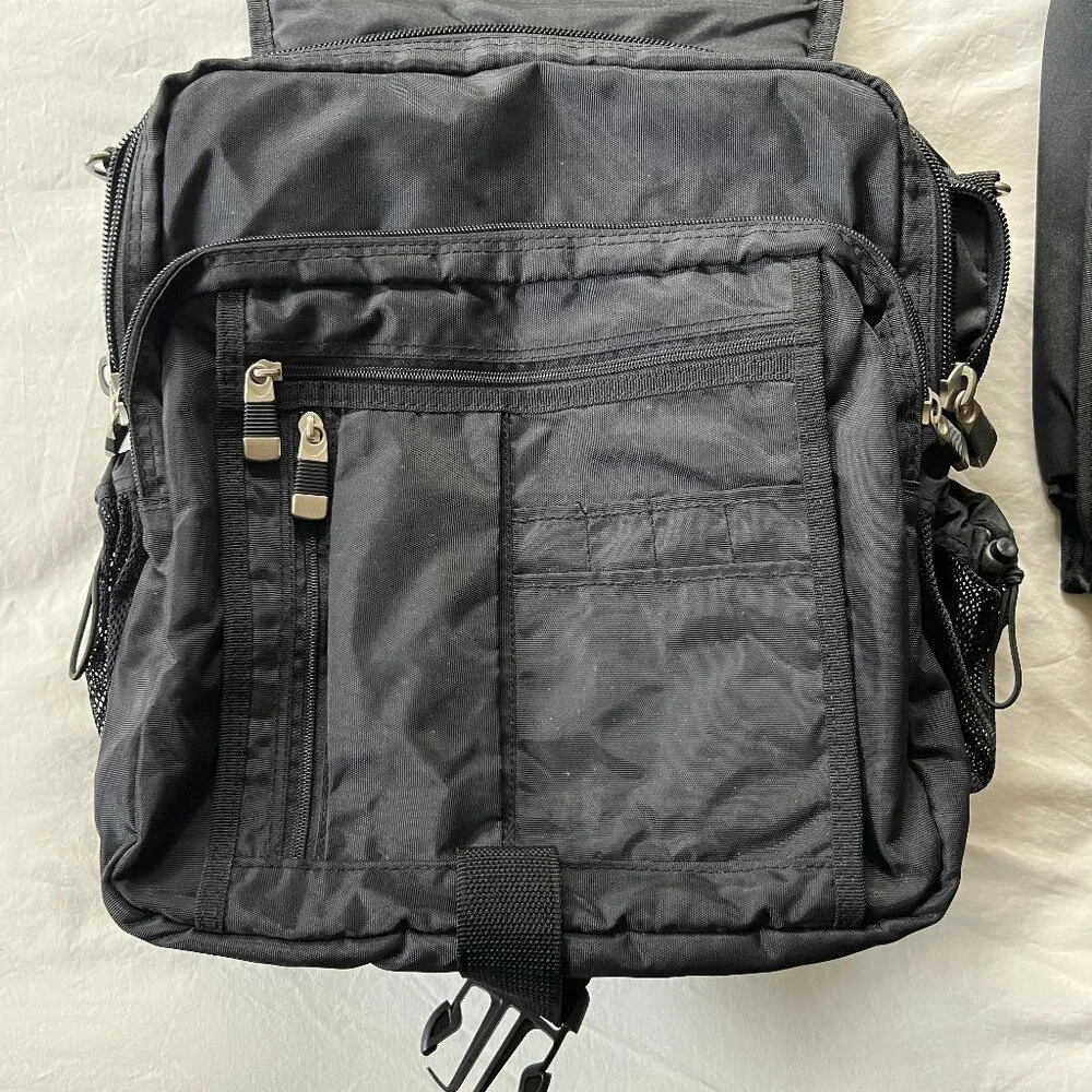 Heritage Laptop Backpack in Black